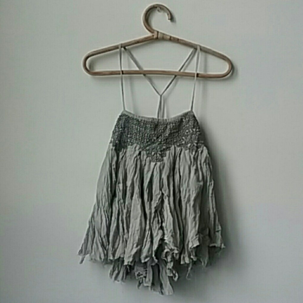 Free People grey tank top